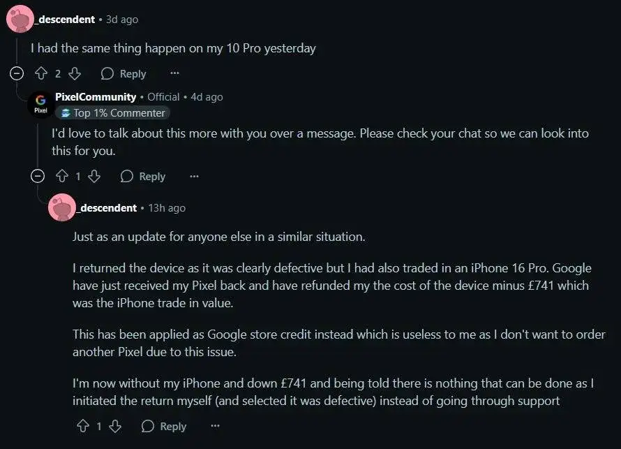 Pixel 10 Pro Display Issues Reported by Early Users
