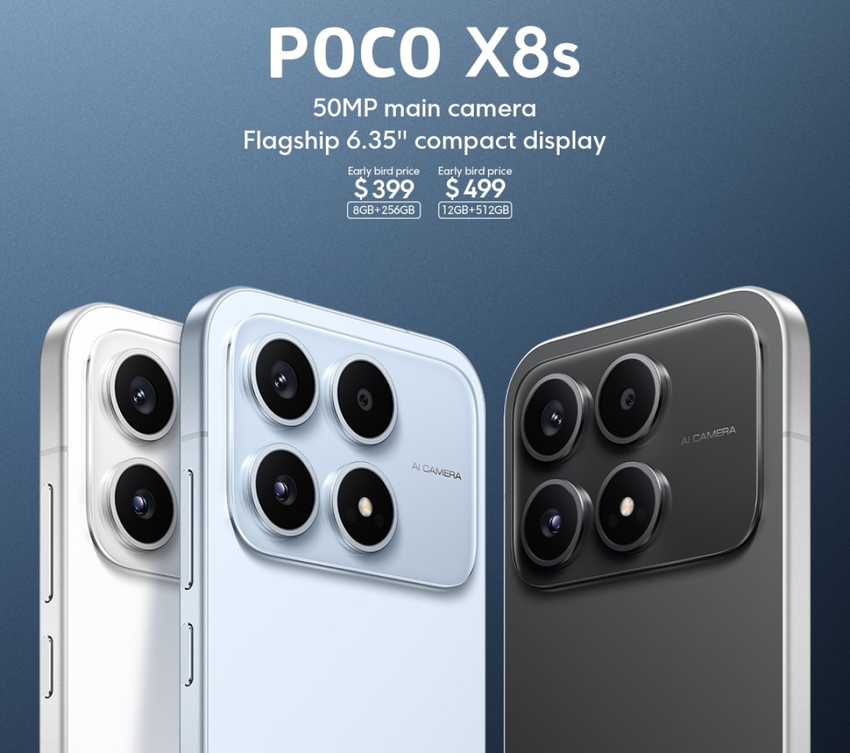 POCO X8s Launches Globally: Compact Design, $399 Price