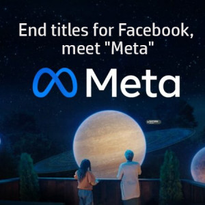 End titles for Facebook, meet "Meta"